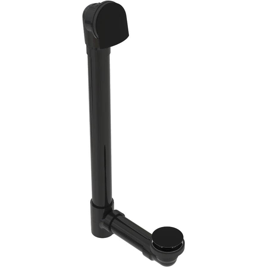 Extended Offset Waste & Overflow Drain - with Clicker Closure