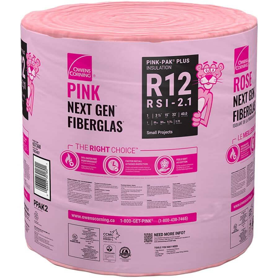 15" x 32' Mini Roll Fiberglass Insulation