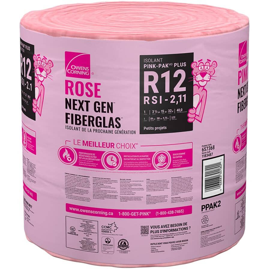 15" x 32' Mini Roll Fiberglass Insulation