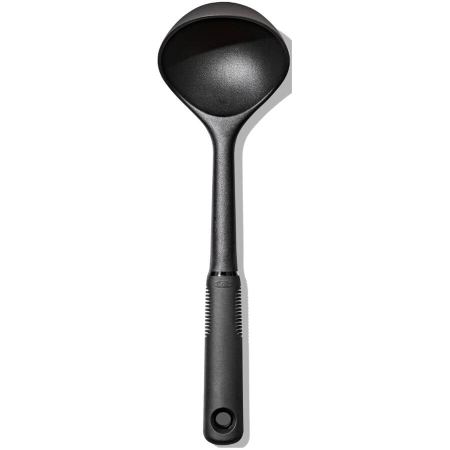 Good Grips Nylon Soup Ladle - Black, 12"