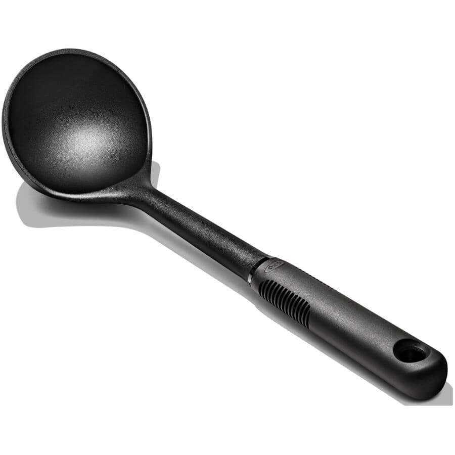 Good Grips Nylon Soup Ladle - Black, 12"