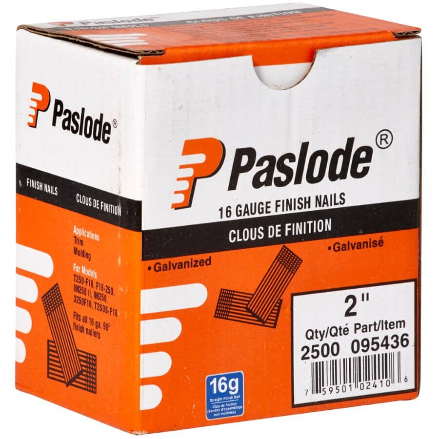 2500 Pack 2" 16 Gauge Finishing Nails