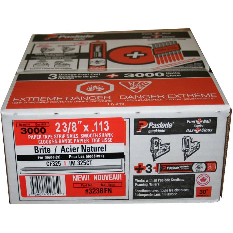 3000 Pack 2-3/8" 31 Degree Fuel/Fastener