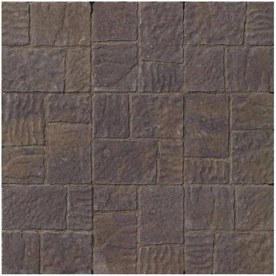 2" x 15-3/4" x 15-3/4" Quadral Beige and Black Patio Stone Slab - Earth Blend