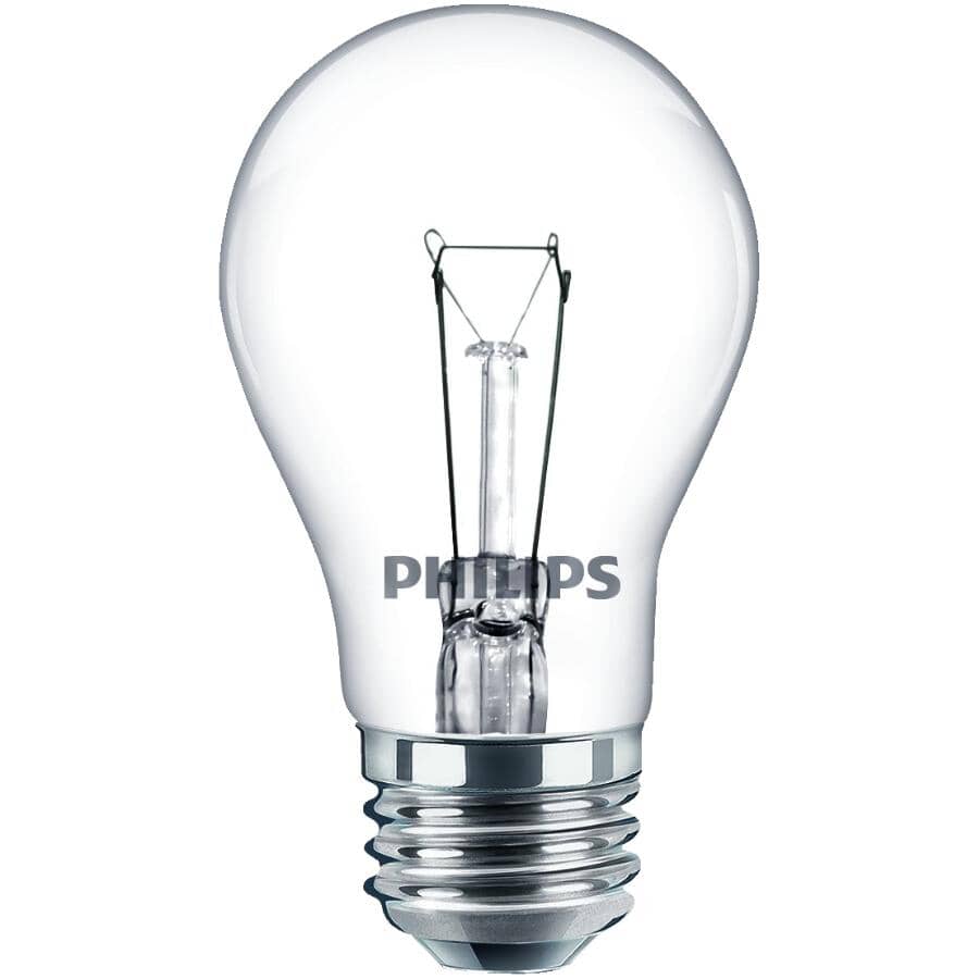 40W A15 Medium Base Clear Appliance Light Bulbs - 2 Pack