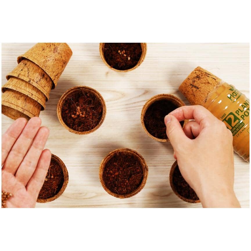 2.5" Fiber Grow Pots - 12 Pack