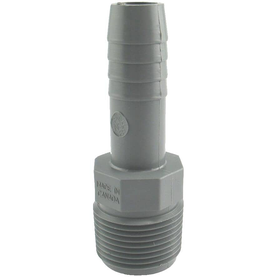 1/2" Insert x 3/4" MPT Poly Adapter