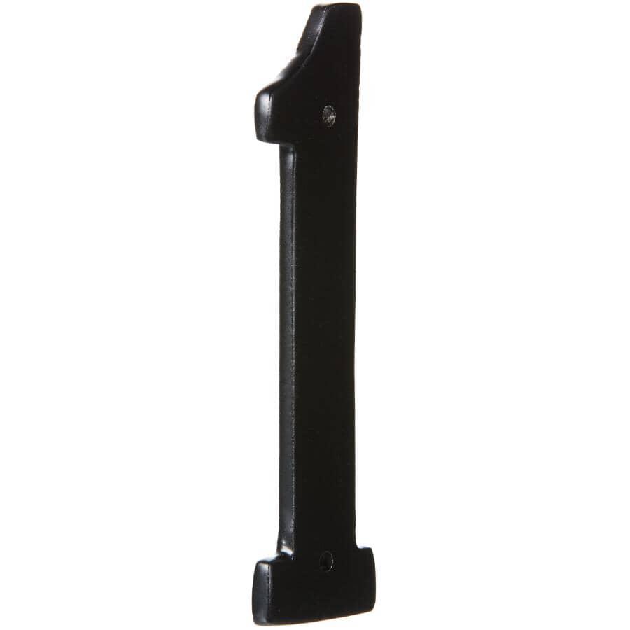 3.5" Aluminum Nail-On '1' House Number - Black