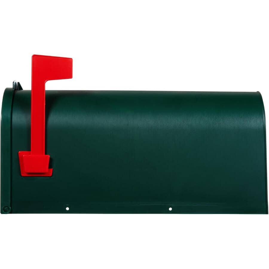 Green Plastic Rural Mailbox