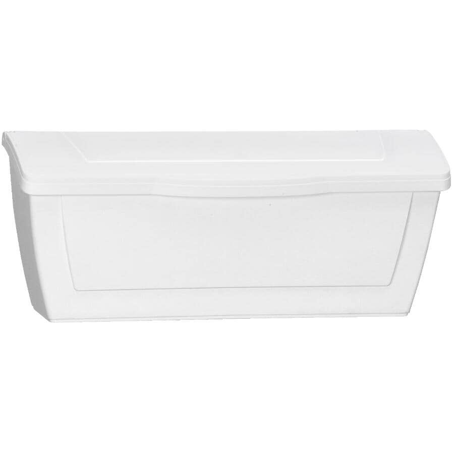 White Plastic Horizontal Wall Mount Mailbox