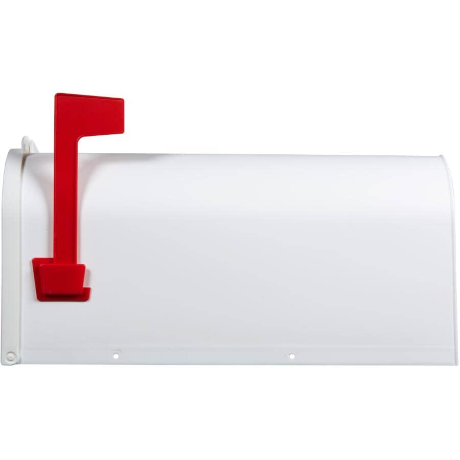 White Plastic Rural Mailbox