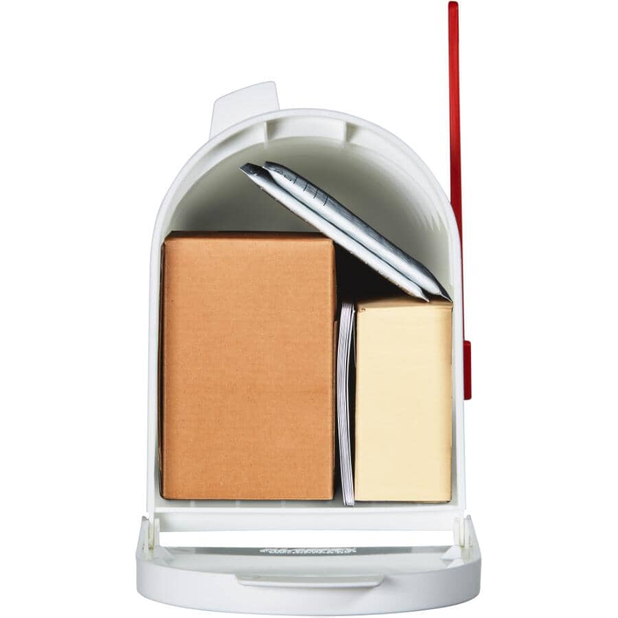 White Plastic Rural Mailbox