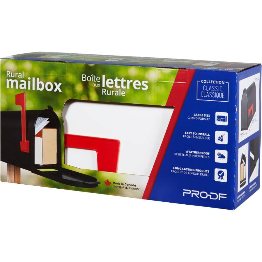 White Plastic Rural Mailbox