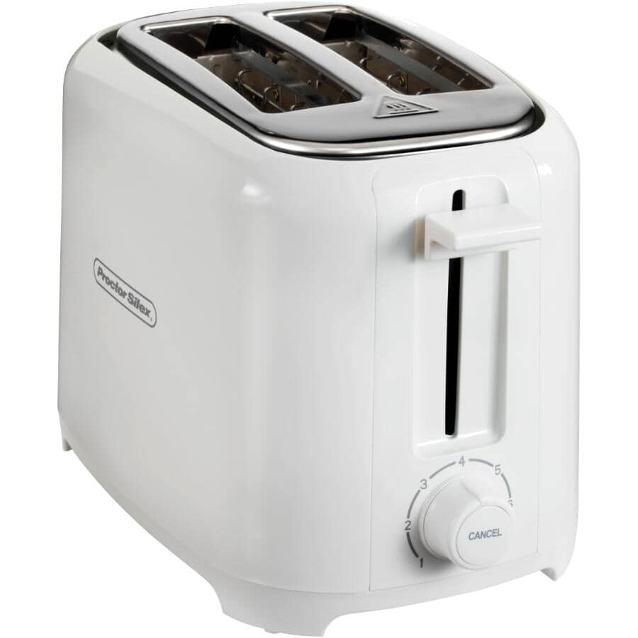 2-Slice Coolwall Toaster with Extra Wide Slots - White