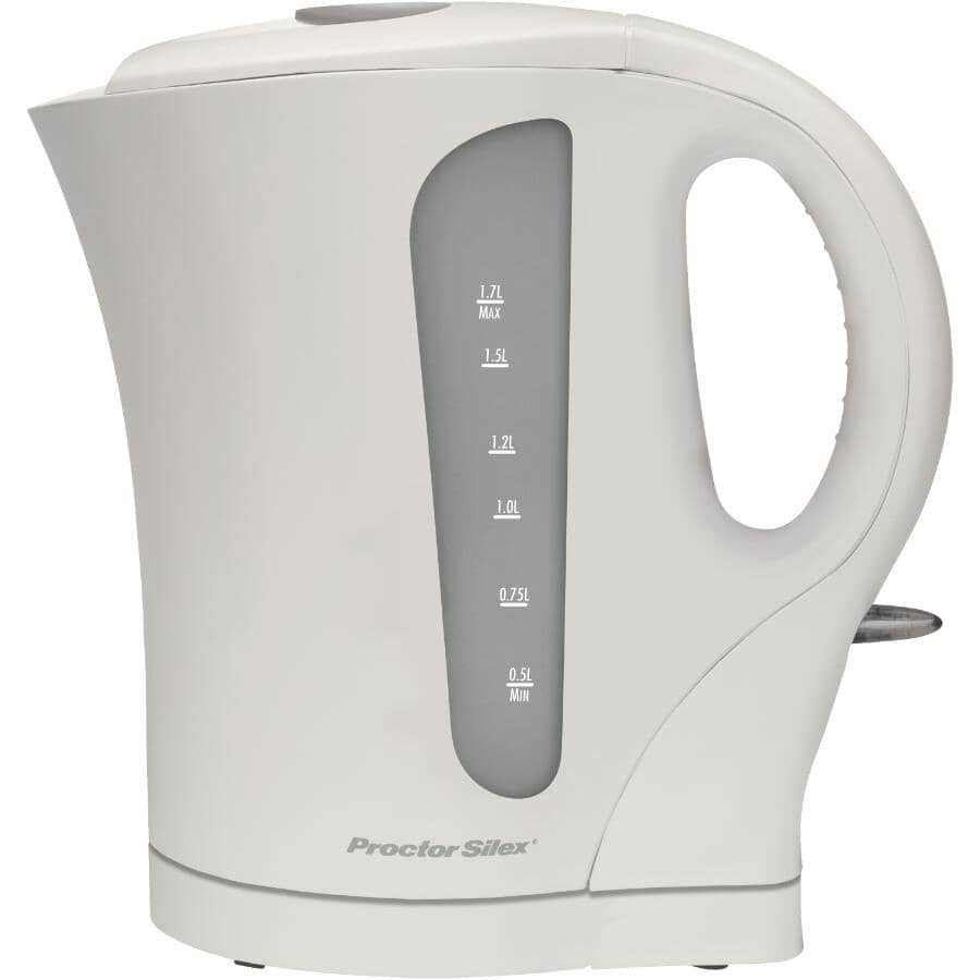 Cordless Kettle - White, 1500W, 1.7 L