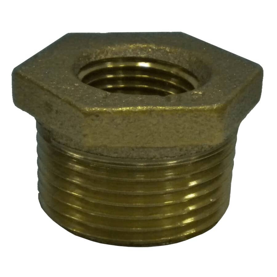 1-1/4" MPT x 1" FPT Bronze Reducing Bushing