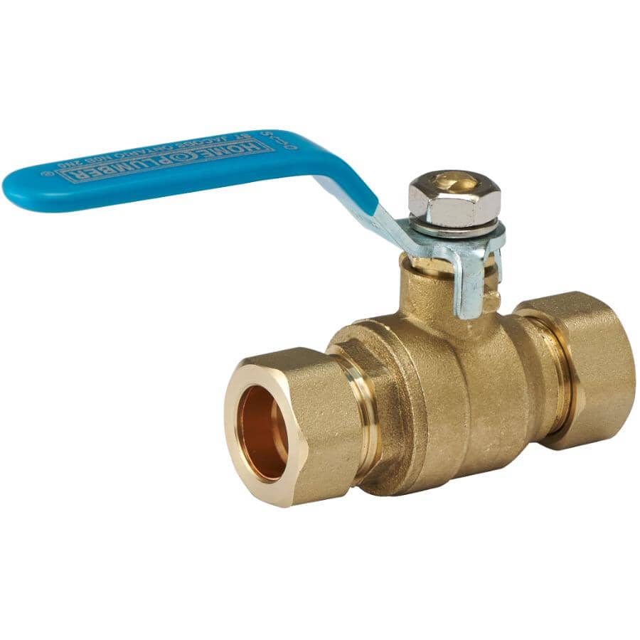 1/2" Compression Brass Ball Valve