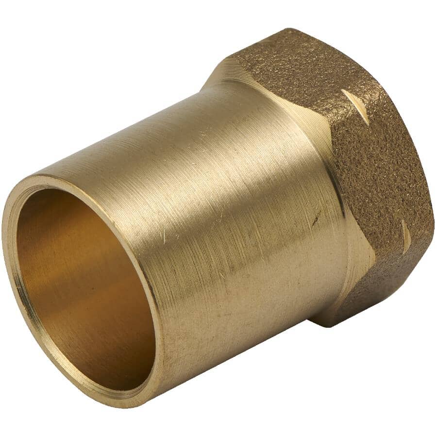 1/2" Copper x 1/4" FPT Brass Adapter