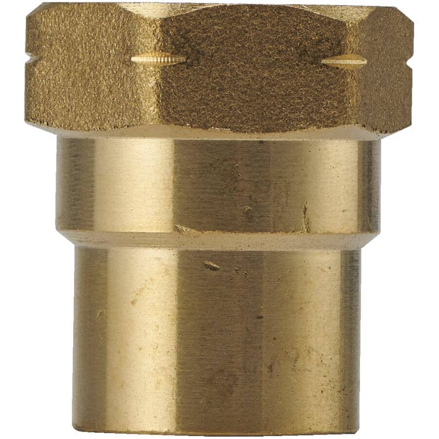 1/2" Copper x 3/8" FPT Brass Adapter