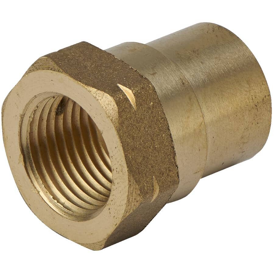 1/2" Copper x 3/8" FPT Brass Adapter