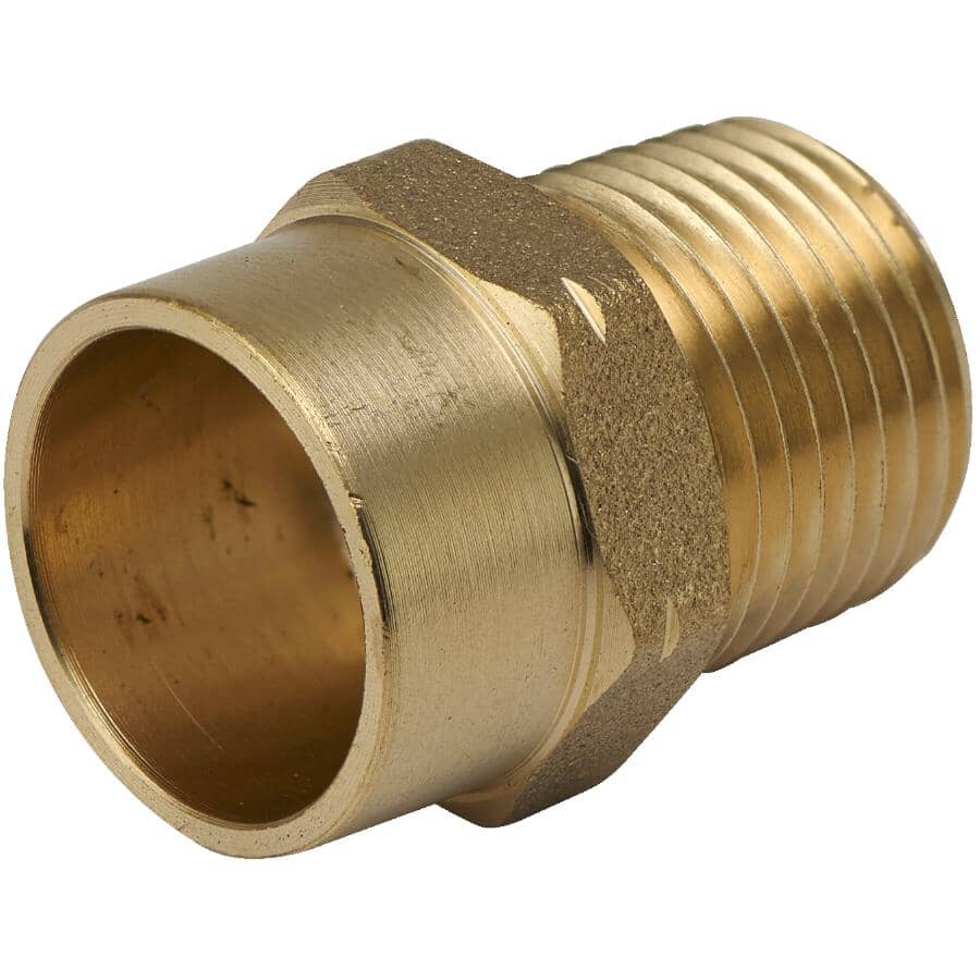 1/2" Copper x 3/8" MPT Brass Adapter