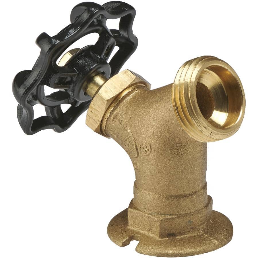 1/2" FPT x 1/2" Male Garden Hose Thread Sediment Faucet - with Flange
