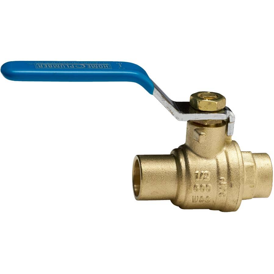 1/2” Full Port Brass Ball Valve