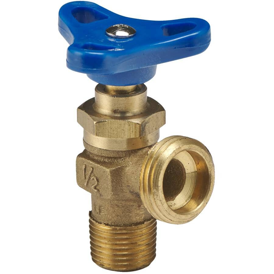 1/2" Sediment Faucet with Boiler Drain & Blue Handle