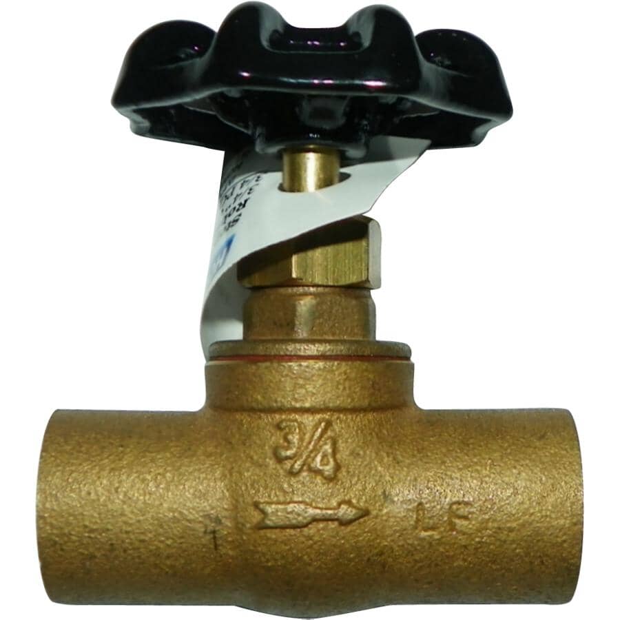 3/4" Copper Straight Stop Valve