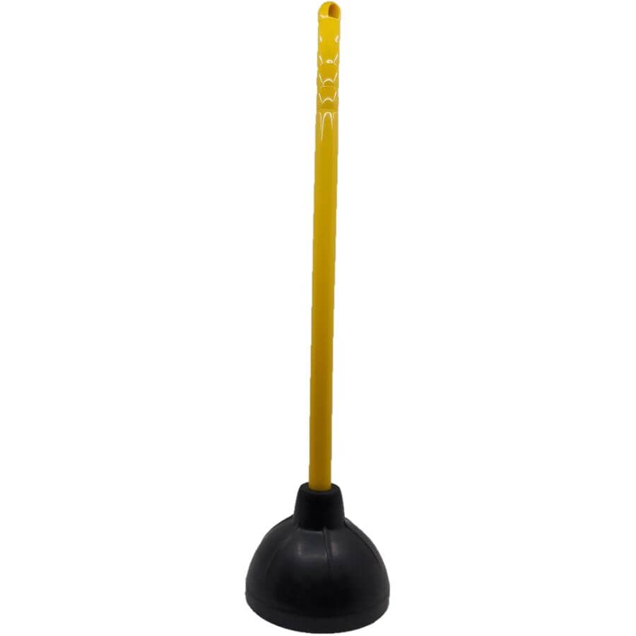 6" Toilet Plunger - Black