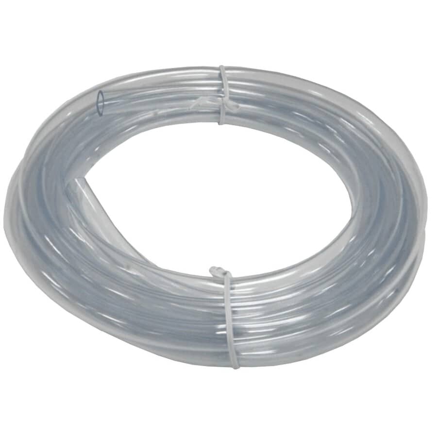Clear Vinyl Tubing - 3/8" Inside Diameter x 1/2" Outside Diameter x 10'