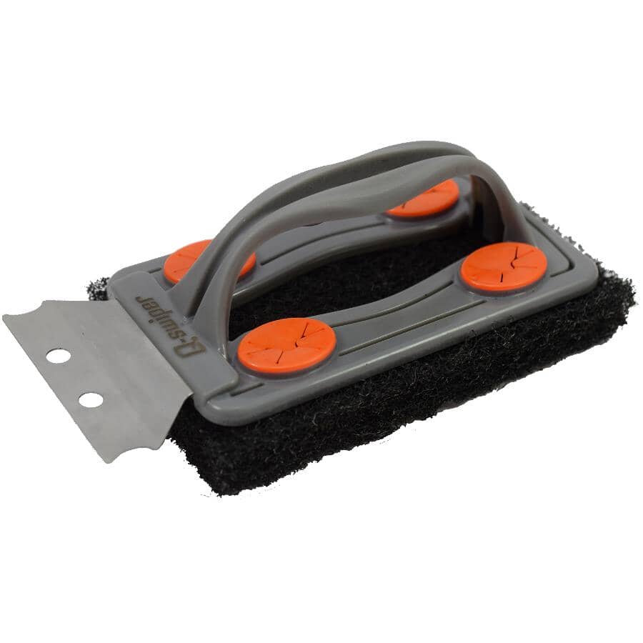 Q-Swiper Bristle-Less Grill Scrubber, with Wipes