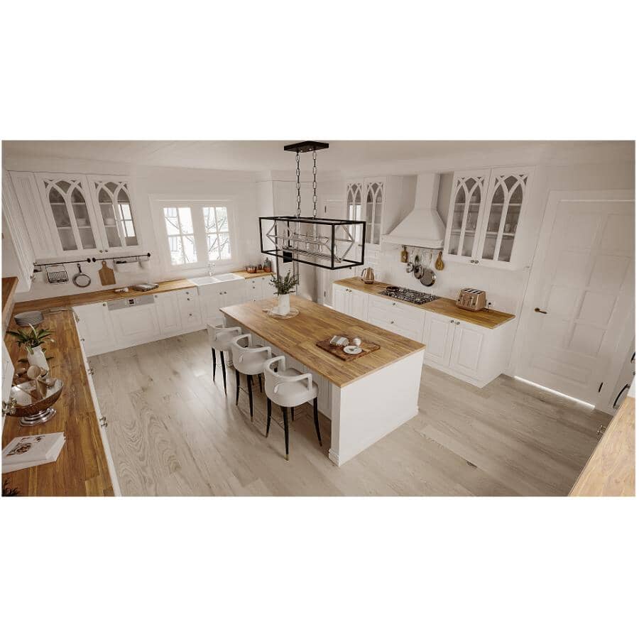 72" x 25.5" x 1.5" Acacia Wood Countertop - Golden Teak