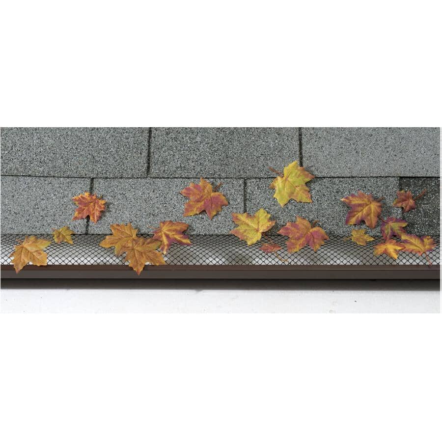 6" x 25' Black Poly Gutter Guard