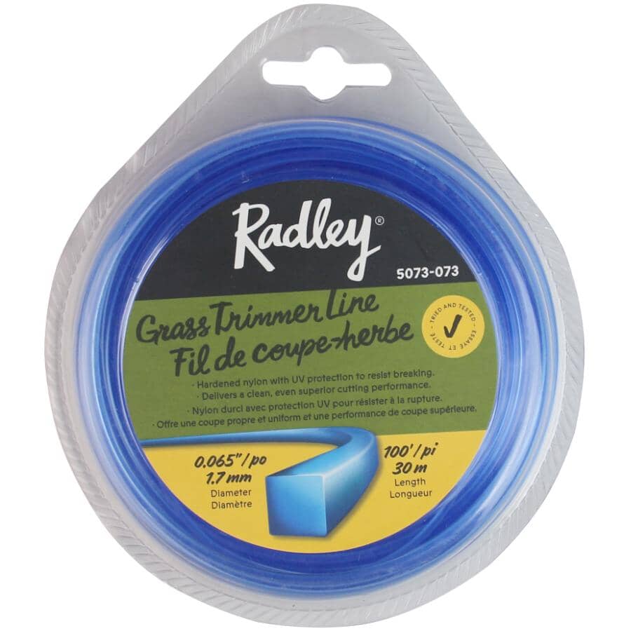 .065" x 100' Square Grass Trimmer Line