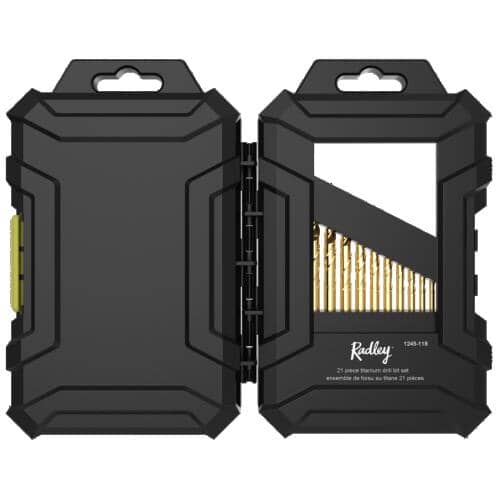 Titanium Drill Bit Set - 21 Piece