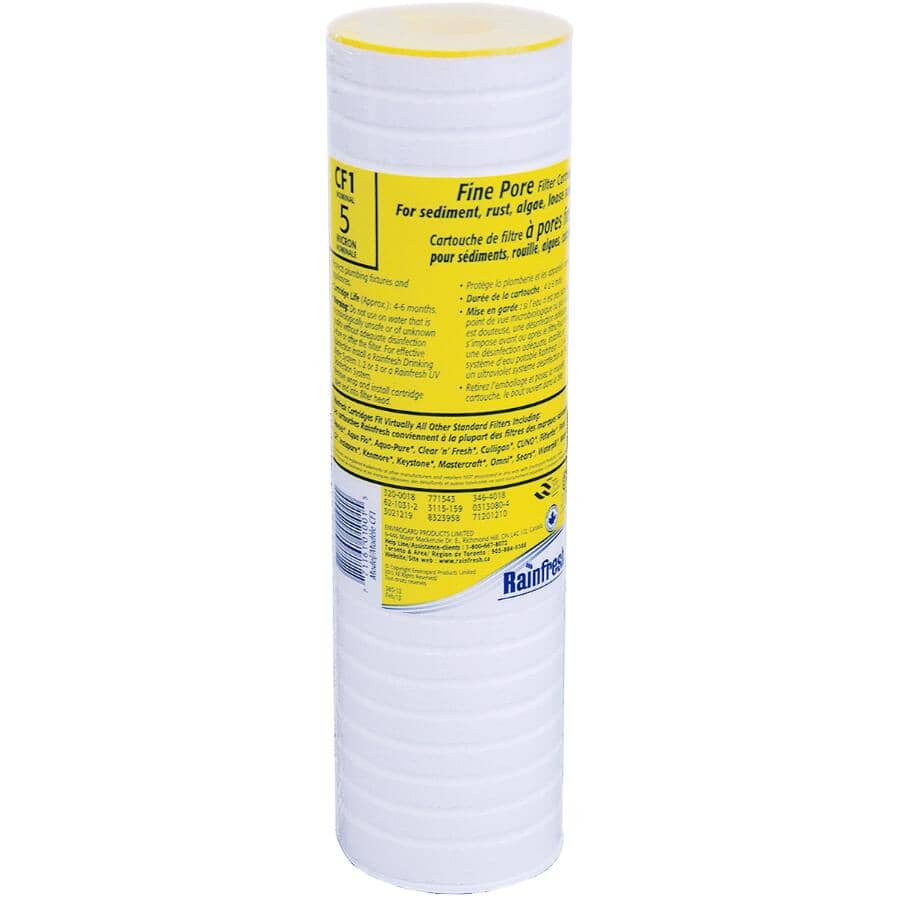 Fine Pore Sediment Filter Cartridge - 5 Micron