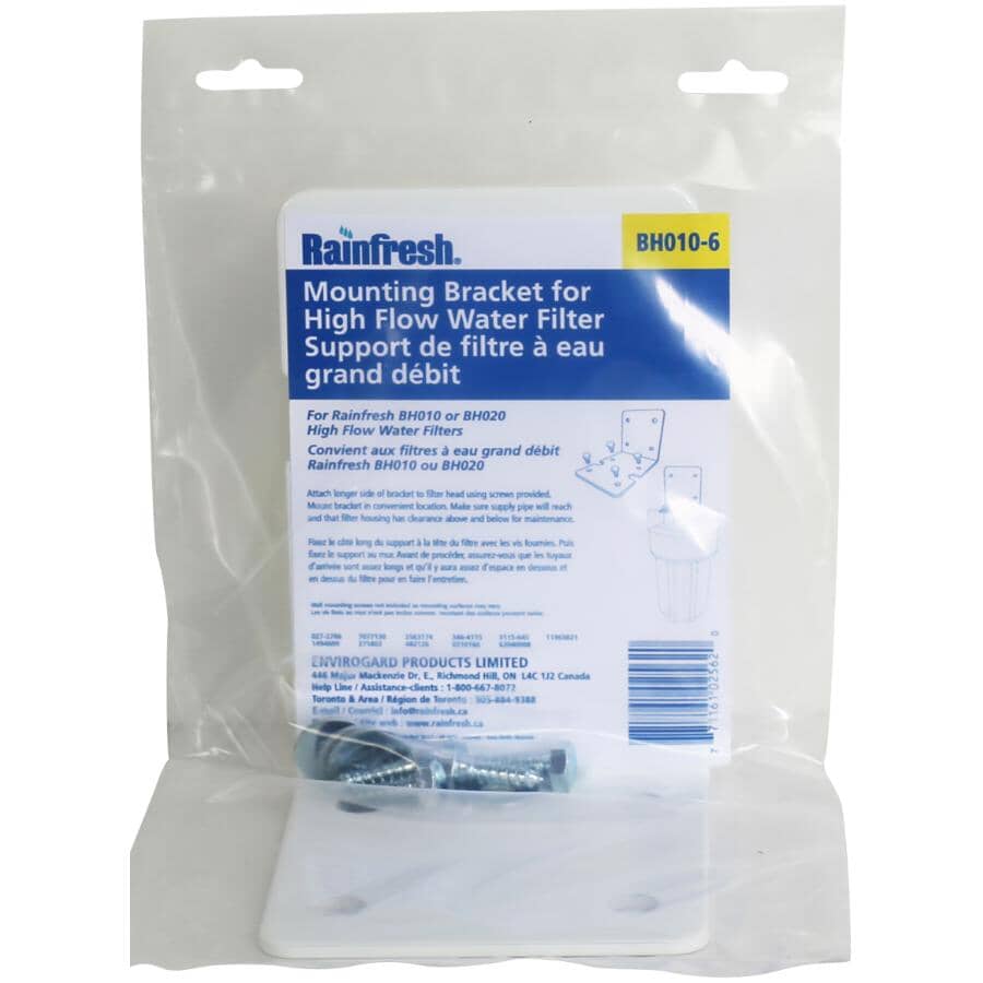 High Flow Water Filter Mounting Bracket