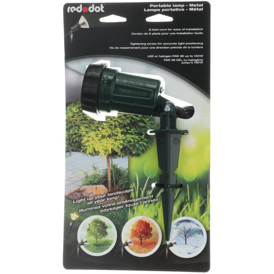 Green Flood Light Holder, with Gasket