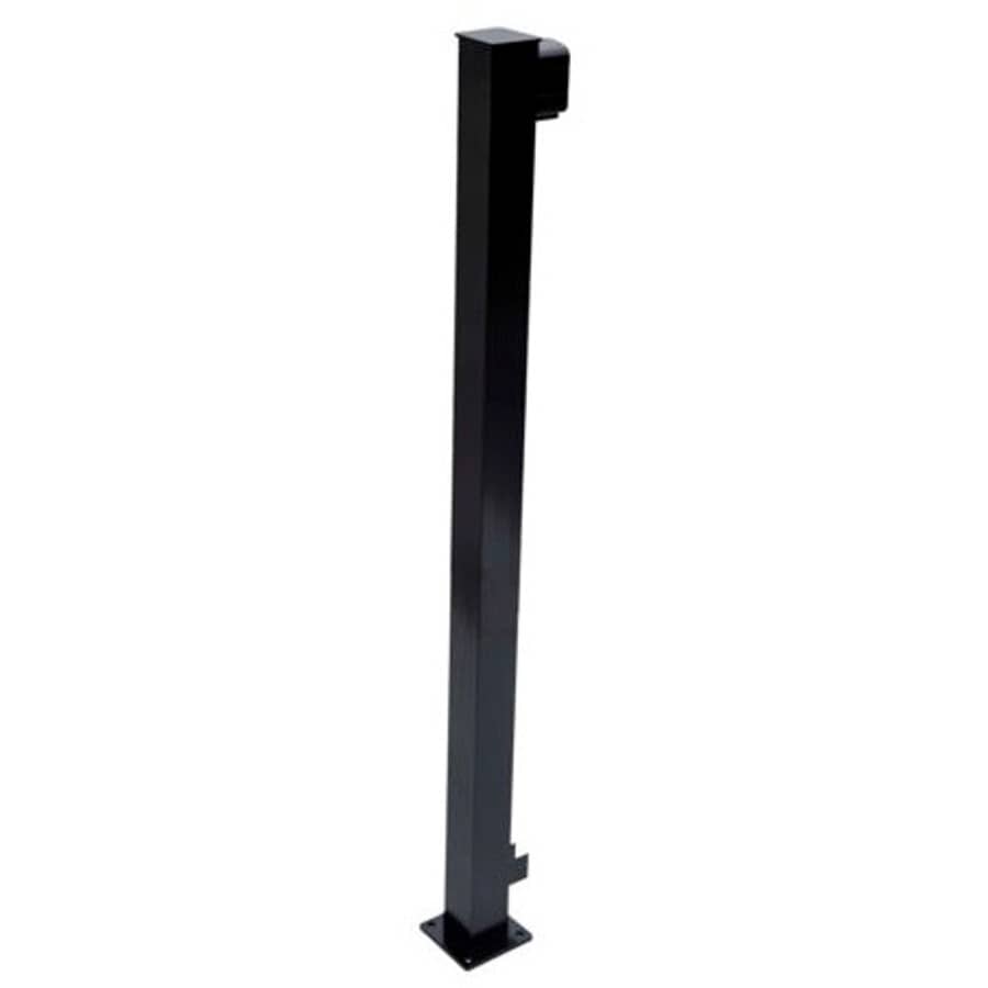 2-1/4" x 2-1/4" Black Aluminum Railing End Post