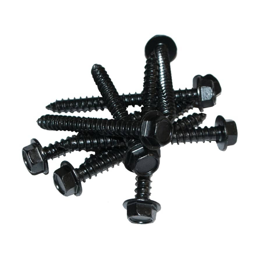 24 Pack 2-1/2" Black Aluminum Lag Screws