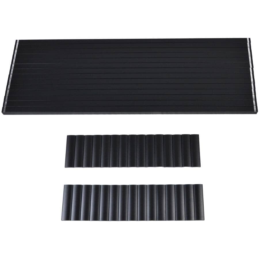 3/4" x 36" Textured Black Aluminum Straight Railing Pickets for 6' section - 14 Pack