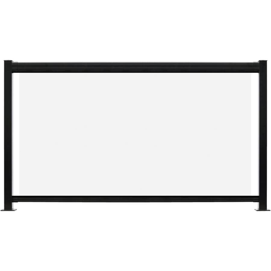 35-7/8" x 27" x 6mm Tempered Glass, for Aluminum Railing