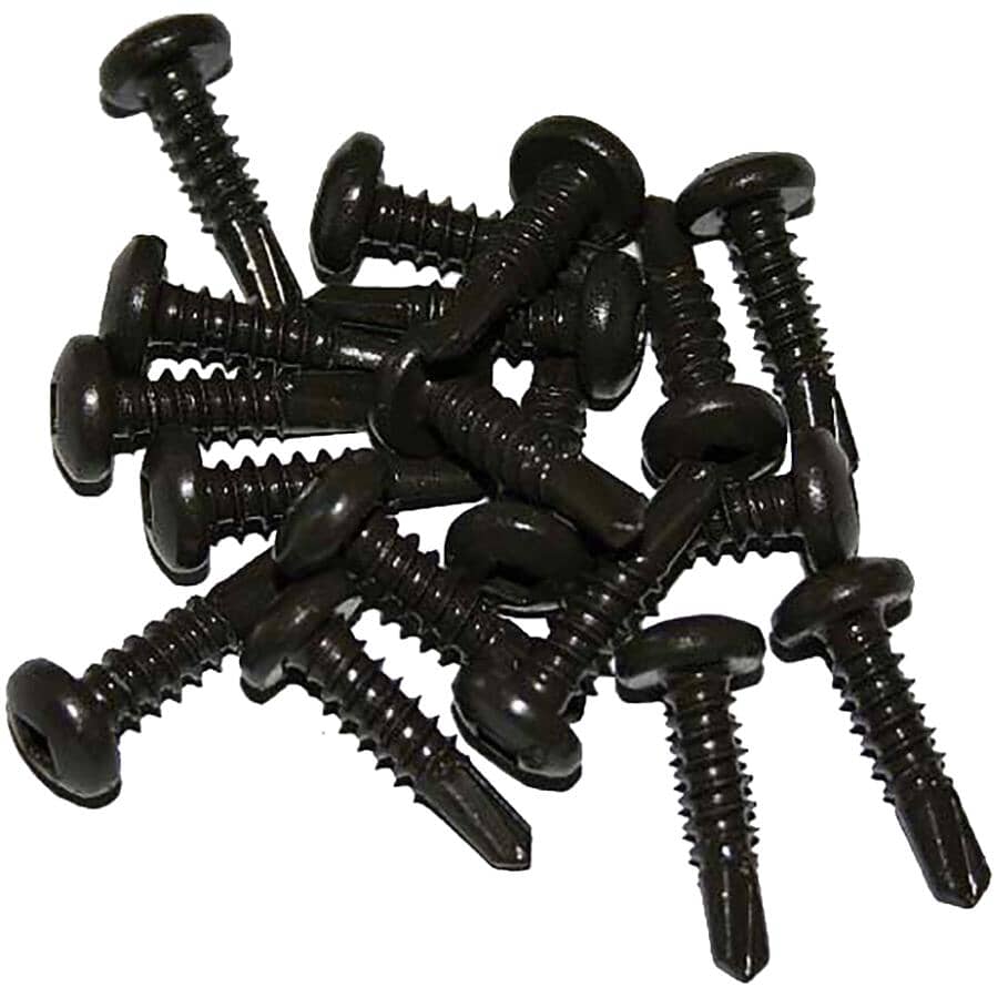 50 Pack 3/4" Black Ceramic Screws, for Aluminum Railing