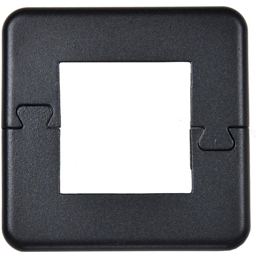 Textured Black Base Plate Cover for 4" Post