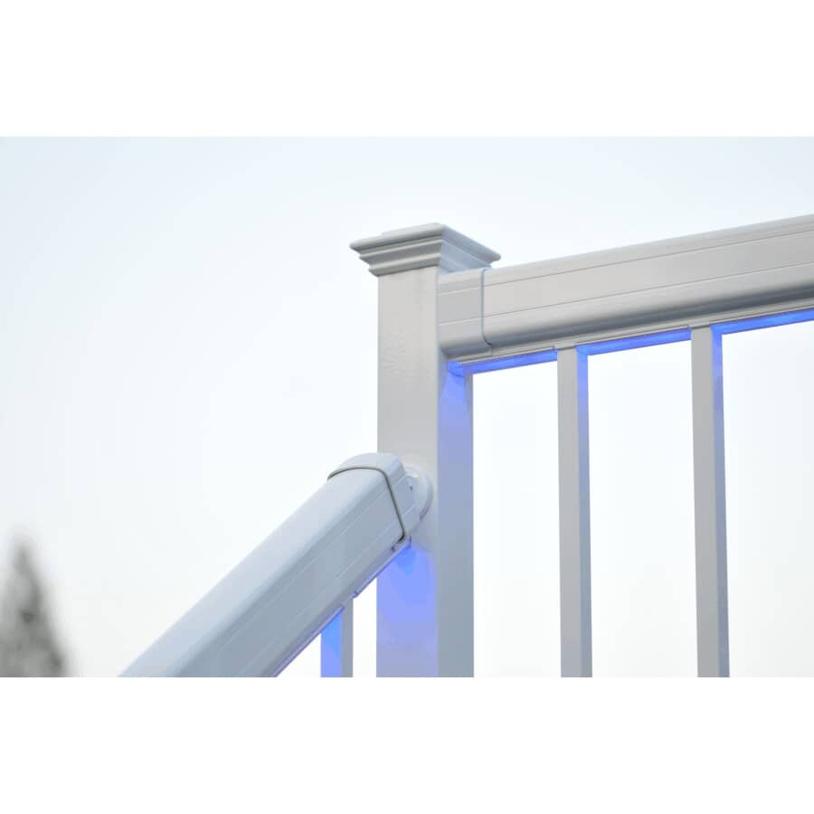 White Aluminum Handrail Bracket