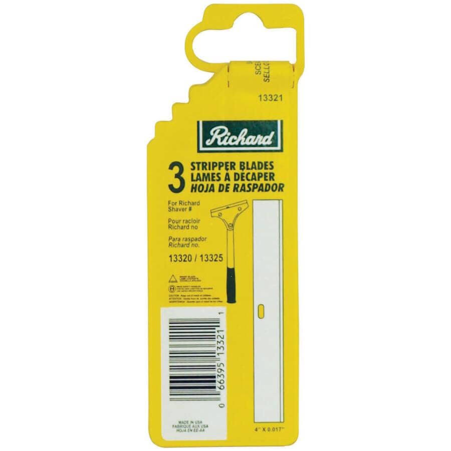 Wallpaper Stripper Blades - 4", 3 Pack