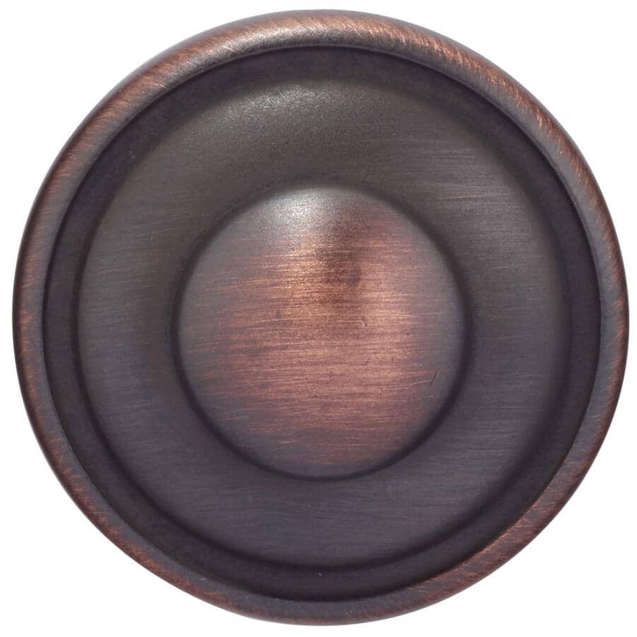 1-7/32" Traditional Cabinet Knob - Brushed Oil Rubbed Bronze