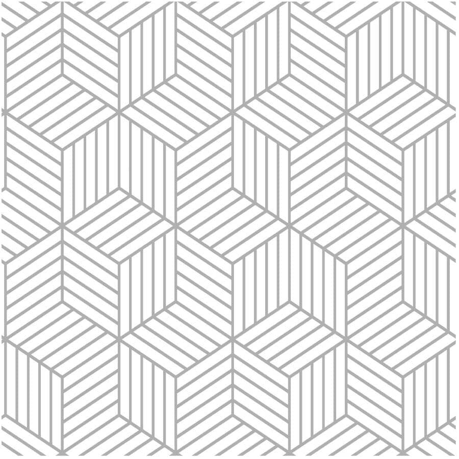 Stripped Hexagon Peel & Stick Wallpaper - 20.5" x 16.5'
