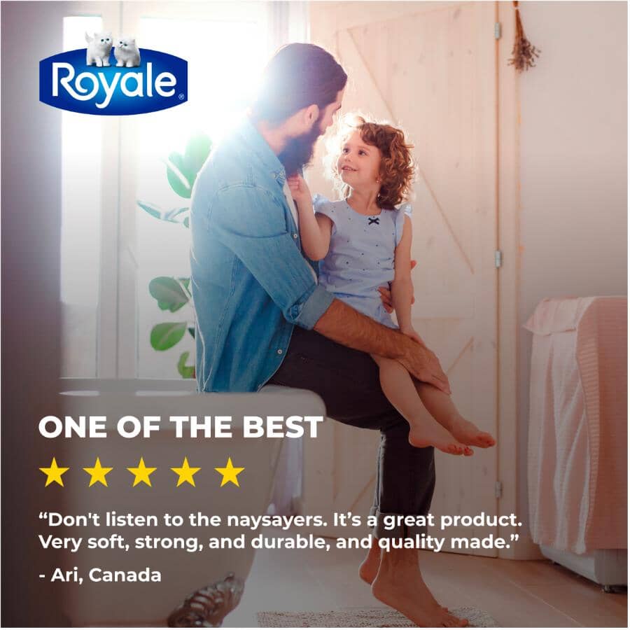 2 Ply Mega Plus Velour Toilet Paper - 284 Sheets, 12 Rolls